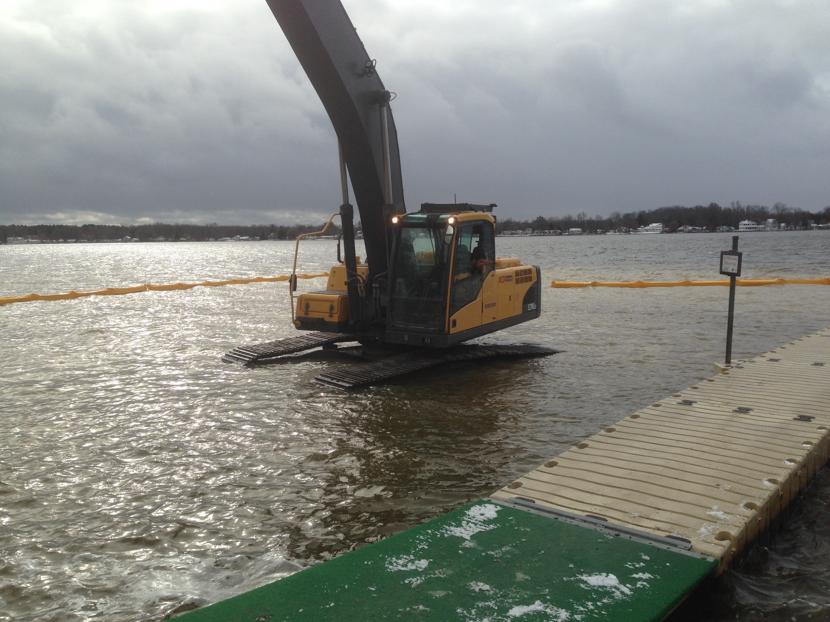 Boat launch installation Michigan Isabella County, Michigan