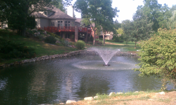  Saline, Michigan Boulder wall around pond install  Washtenaw County (22) resized 600
