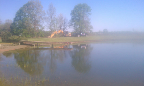 Flushing, Michigan pond berm banks repair Michigan (6) resized 600
