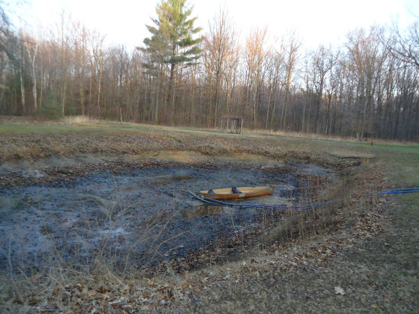 pond dredge use