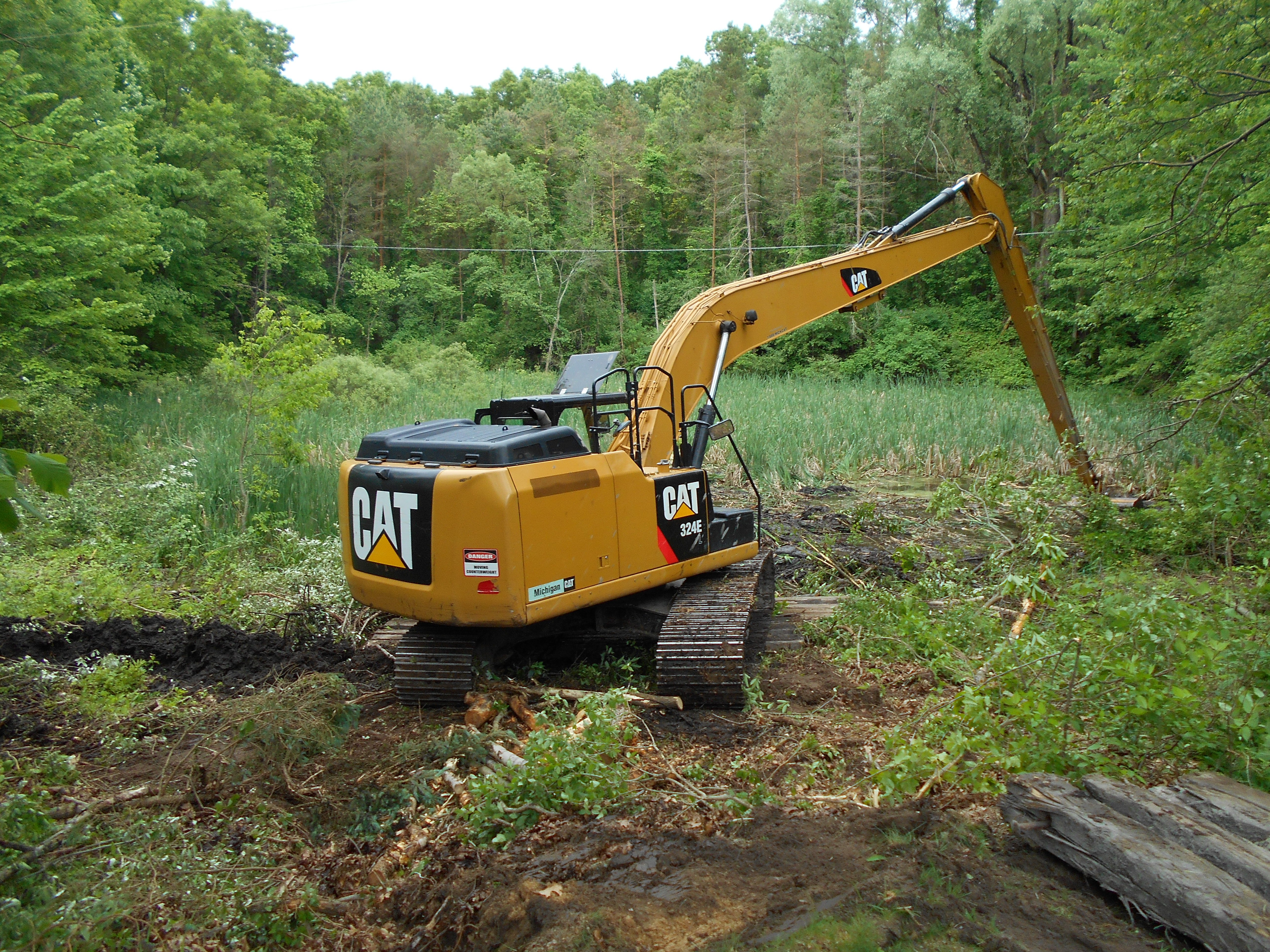 Ada, MI clean out swamp new pond (7) (N)