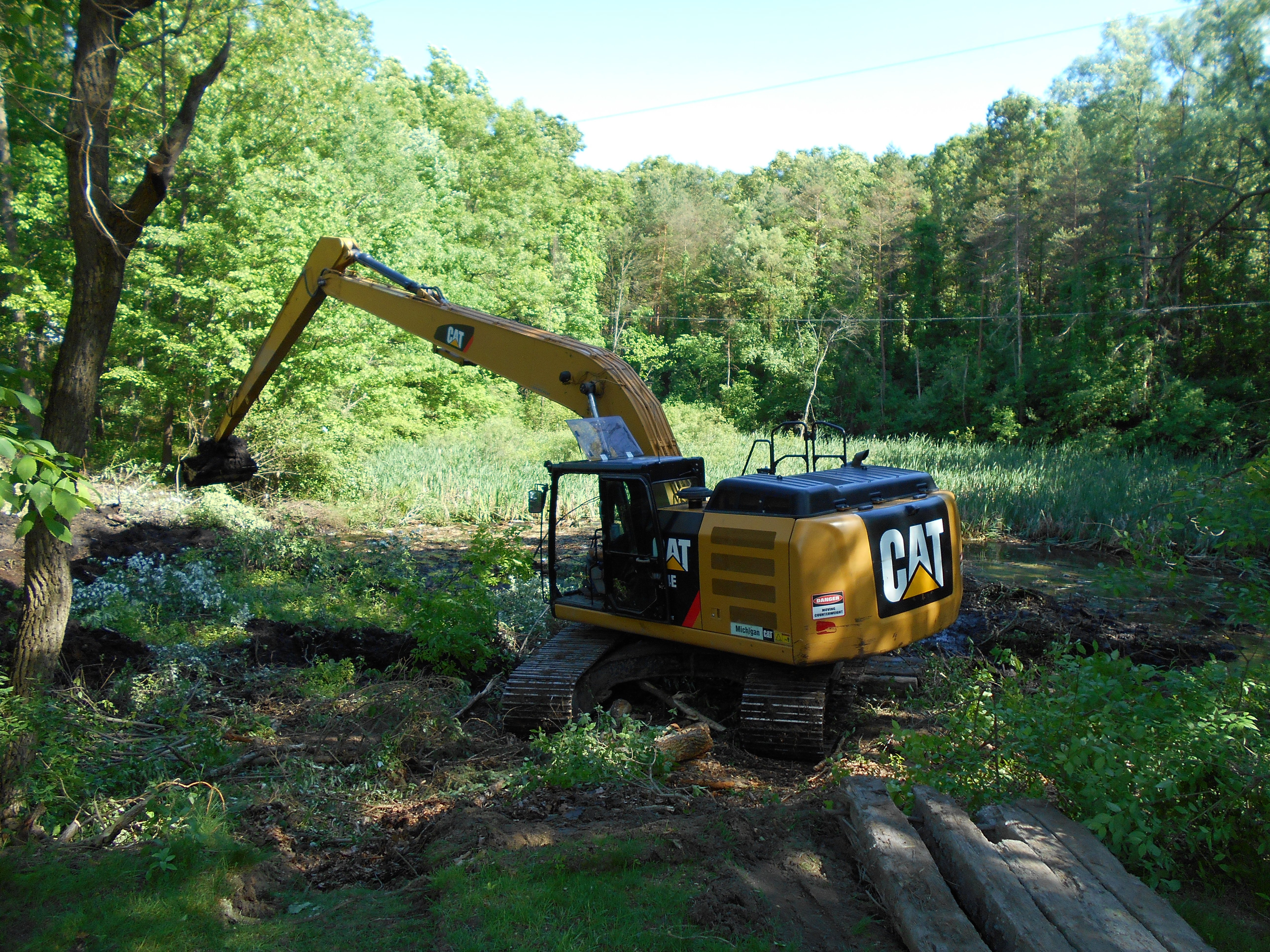 Ada, MI clean out swamp new pond (8) (N)