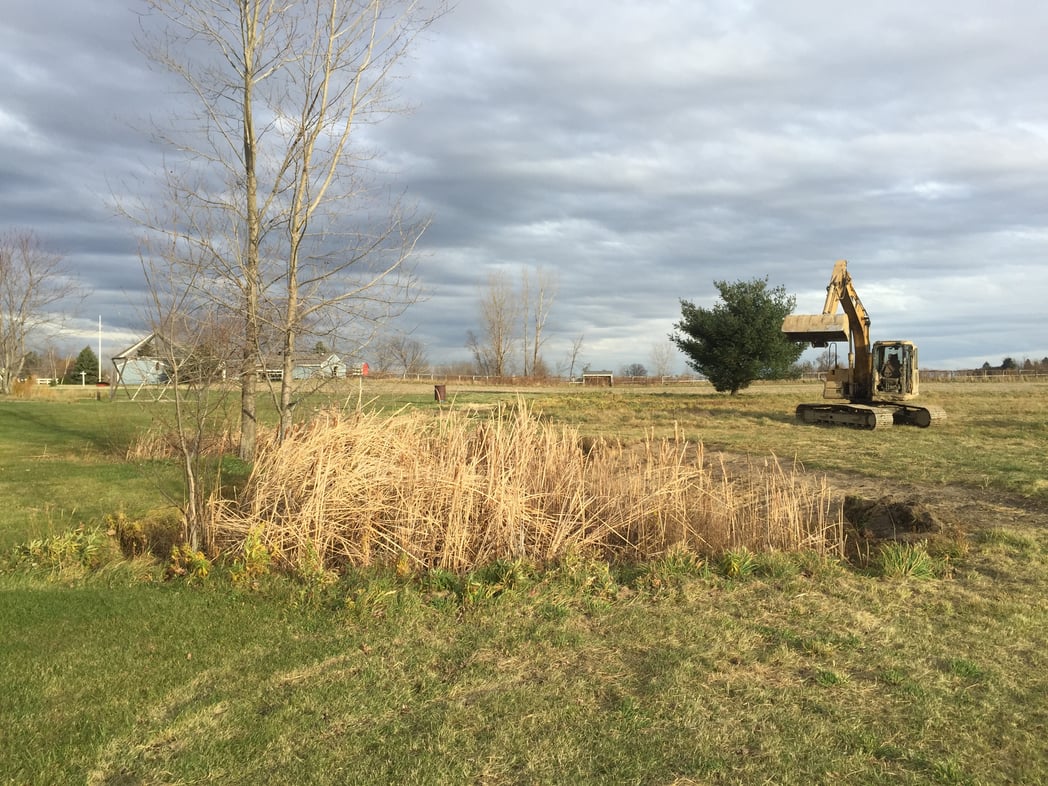 Fowlerville, MIchigan pond construction Michigan windmill (N) (2)