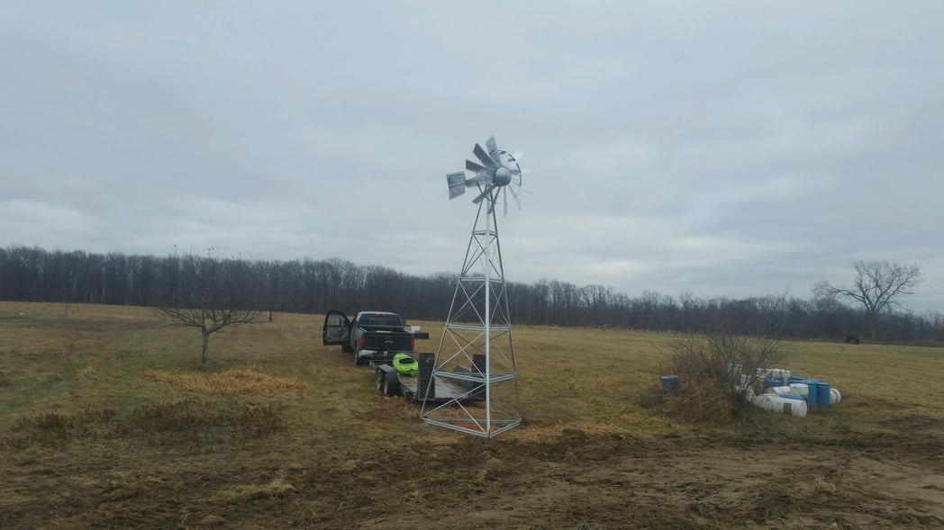 Fowlerville, MIchigan pond construction Michigan windmill (N) (20)