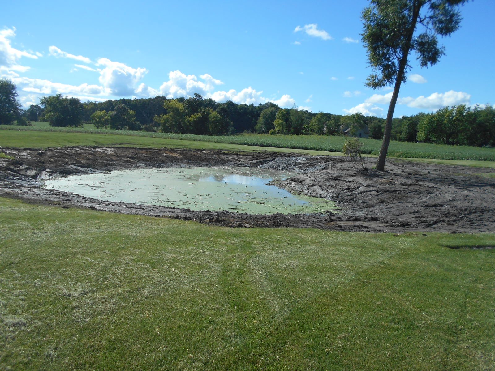 Franklin, MI pond clean out (4)