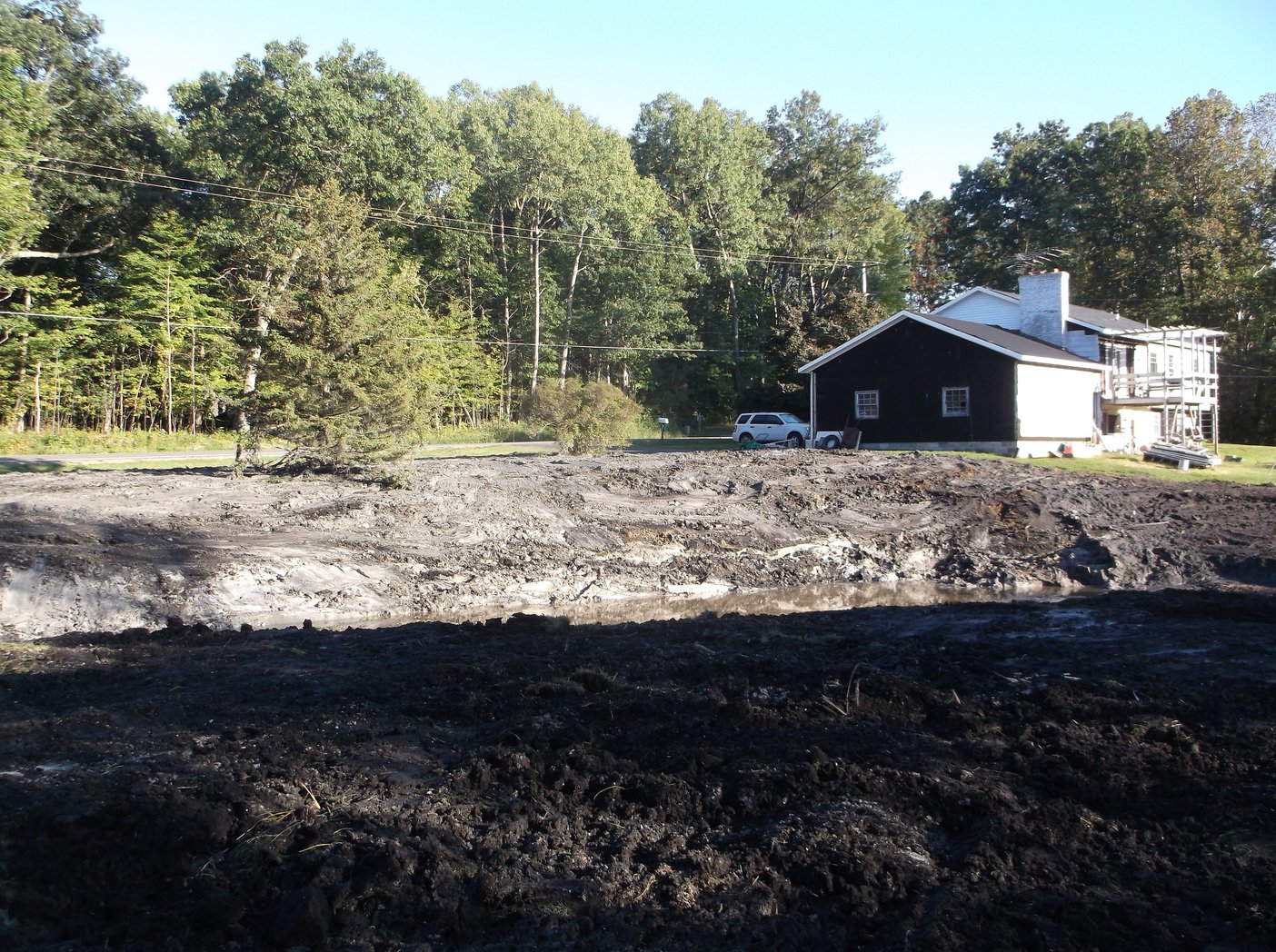 Haslett, Michigan backyard pond construction (N) (96)