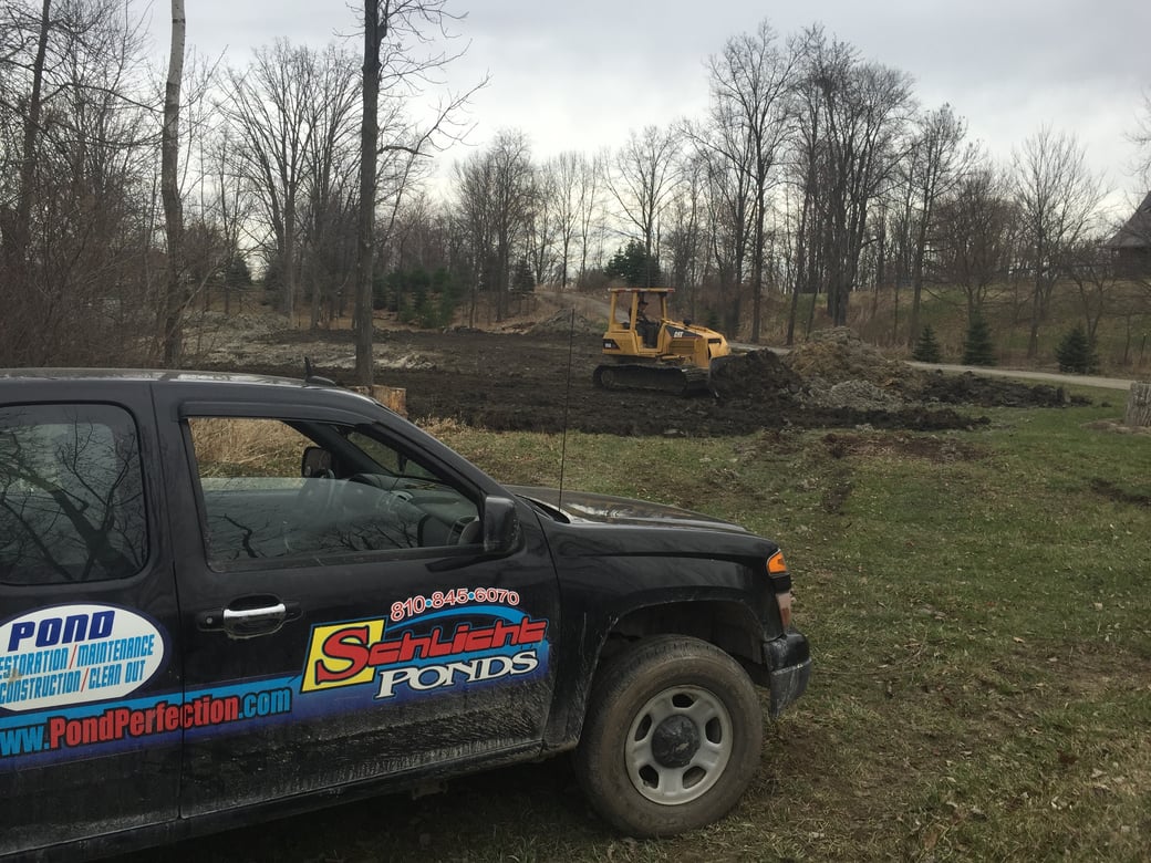 Howell, Michigan Out let pond repair Michigan,Clean out (5)