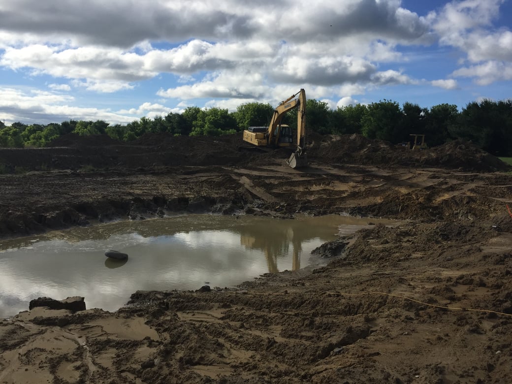 Mt Morris, Michigan New pond construction  (N) (37)