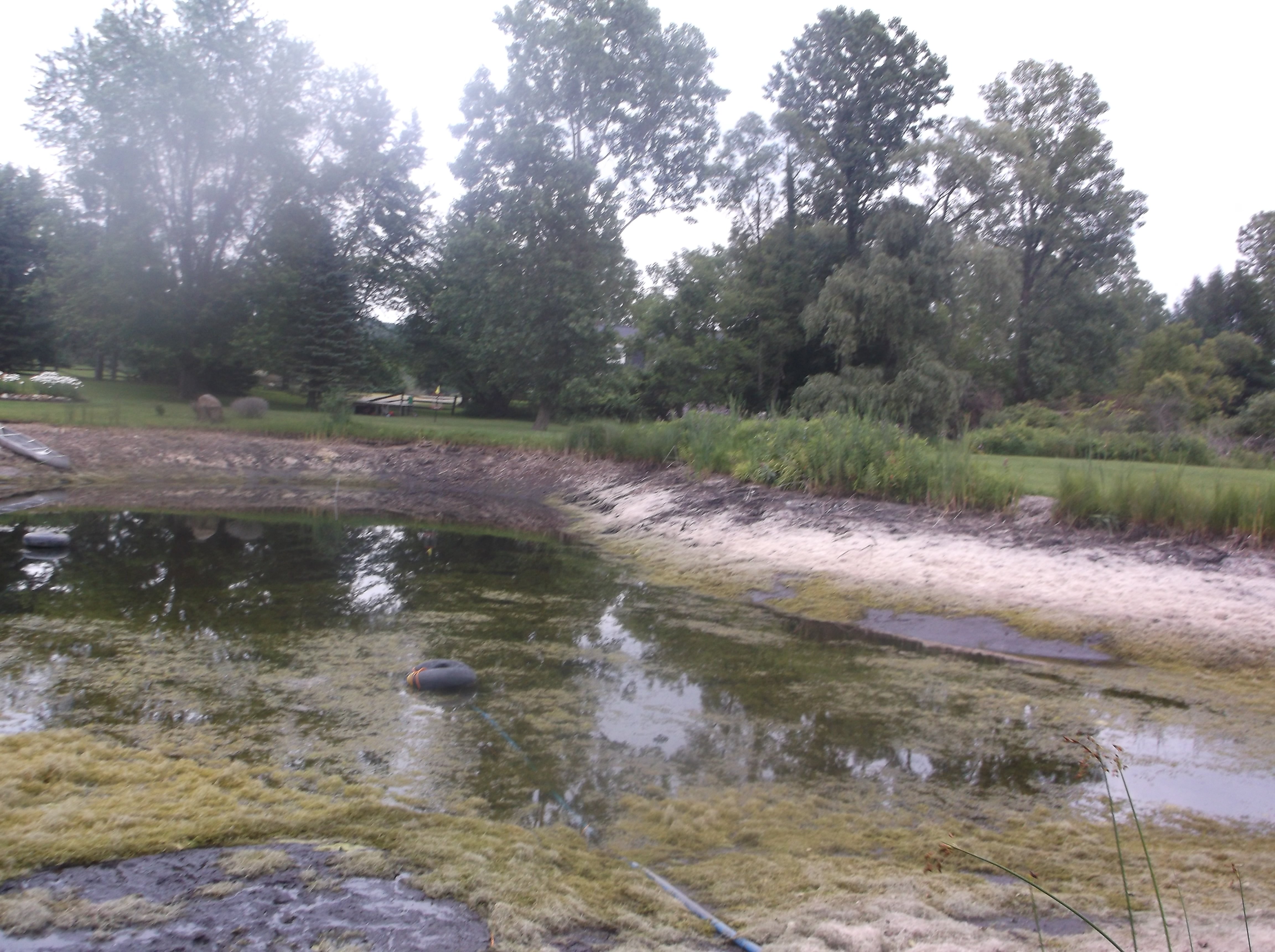 Pinckney, Michigan Pond Renovation Windmill Install (155)