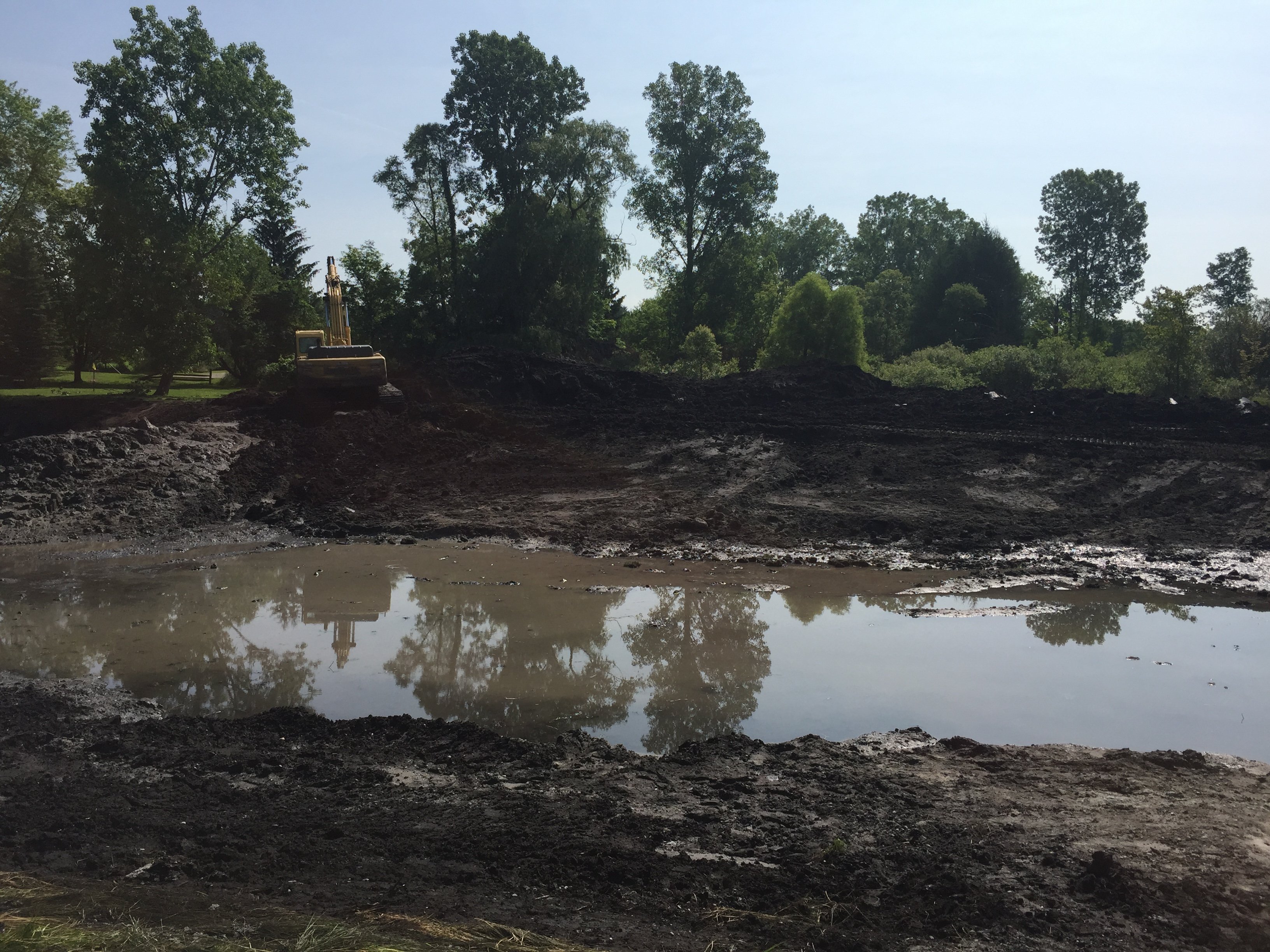 Pinckney, Michigan Pond Renovation Windmill Install (2)