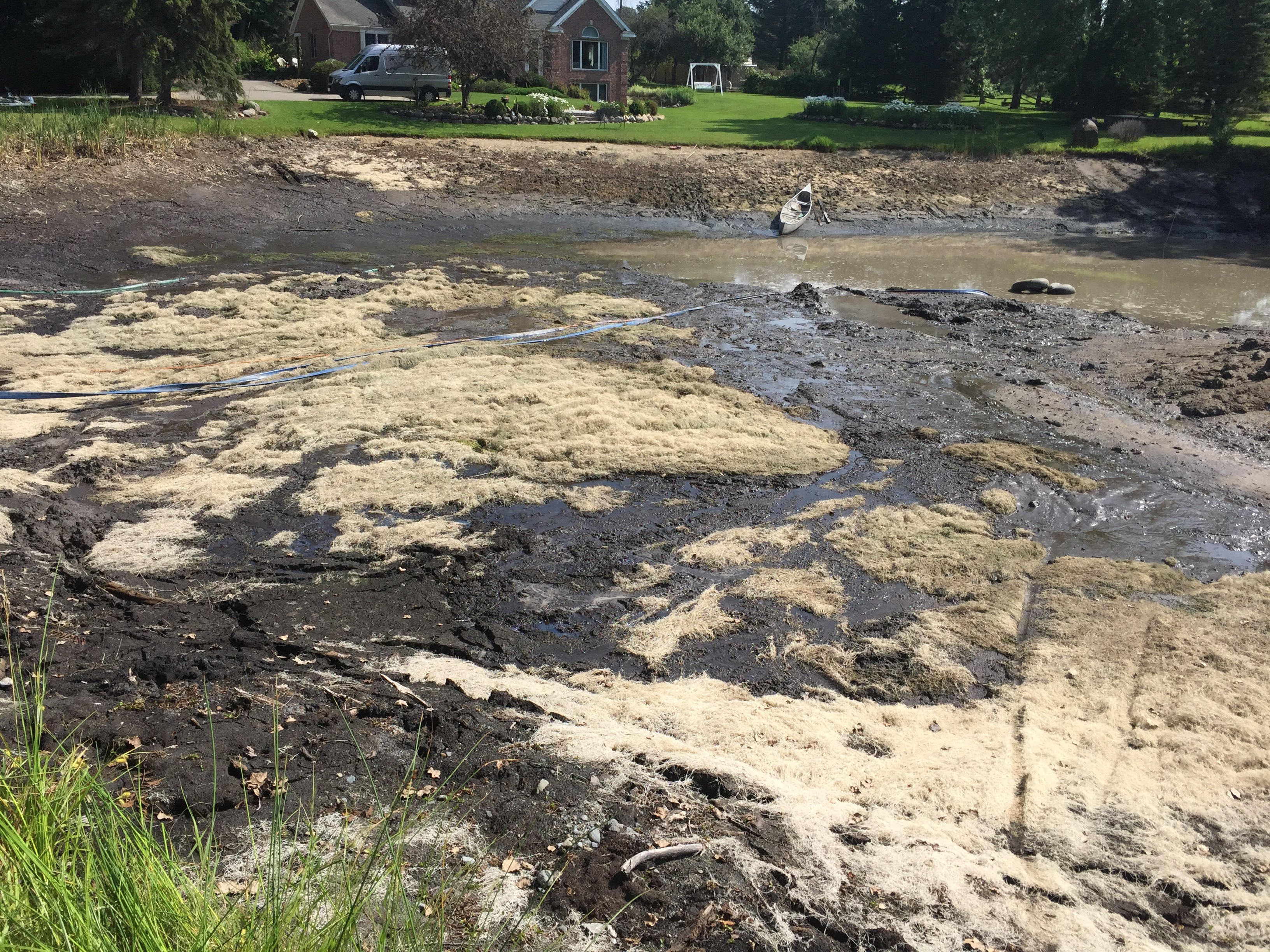 Pinckney, Michigan Pond Renovation Windmill Install (3)