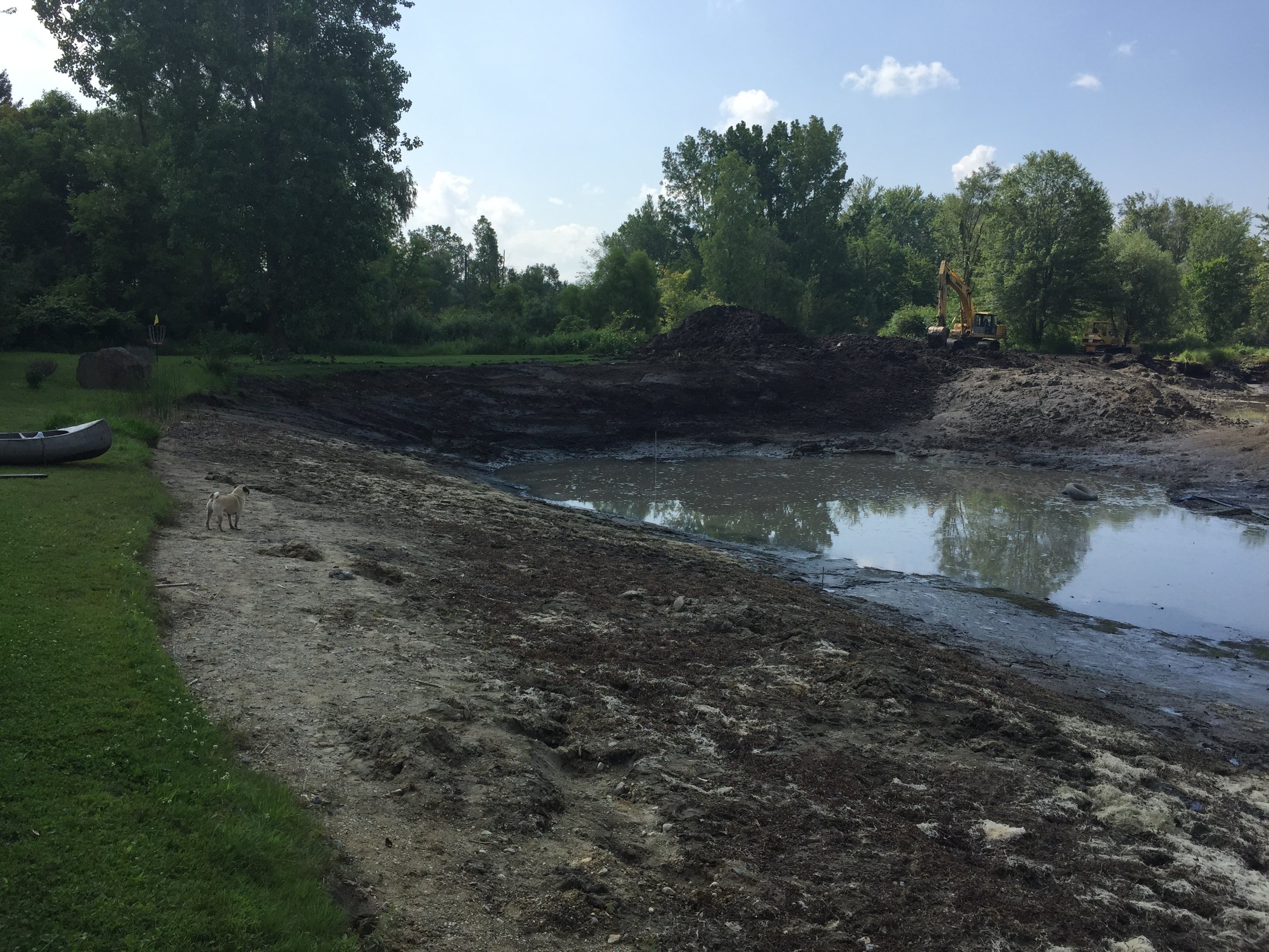 Pinckney, Michigan Pond Renovation Windmill Install (6)